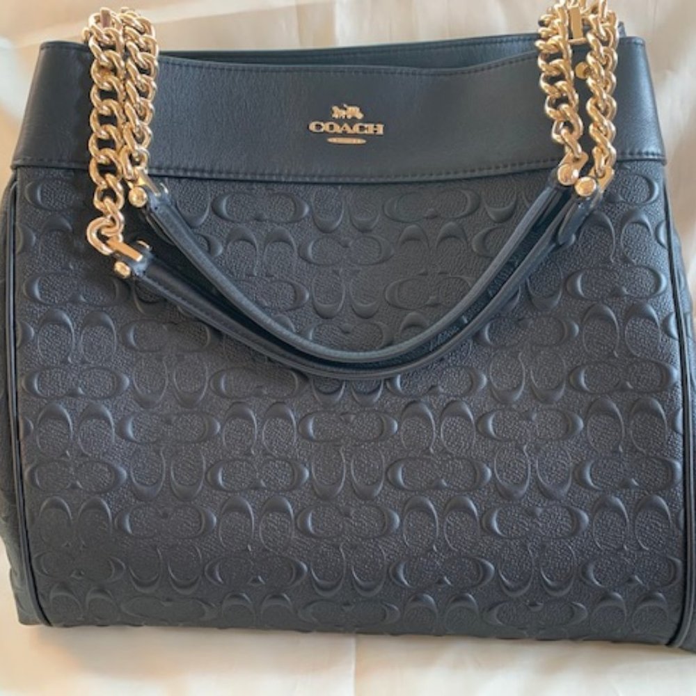 Coach Black Leather Handbag